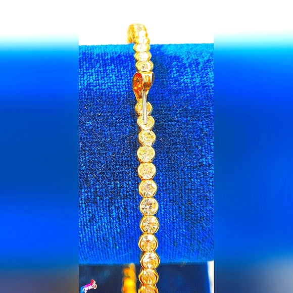 3mm Rhinestone Hoops - Picture 3 of 9